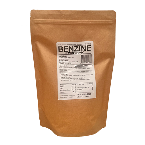 NutrId Benzine lemon-mango isotonische dorslesser training